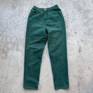 Vintage 90’s Anchor Blue High Waisted  Green Mom Jeans